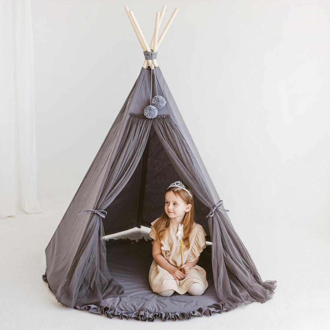 Fairy Teepee Play Tent - Grey
