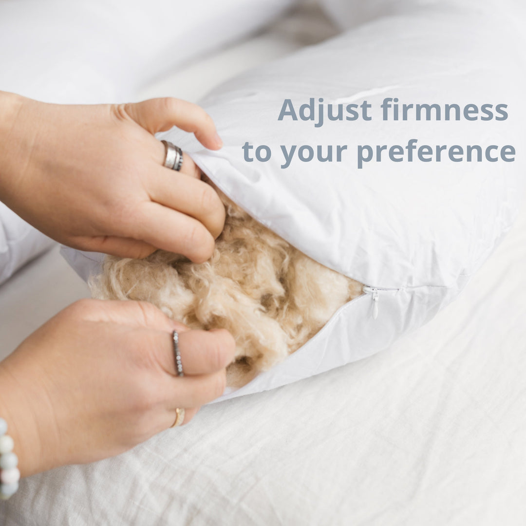 MINICAMP C-Shape Nursing & Pregnancy Pillow with Organic Grey Cover | Kapok or PES Filling