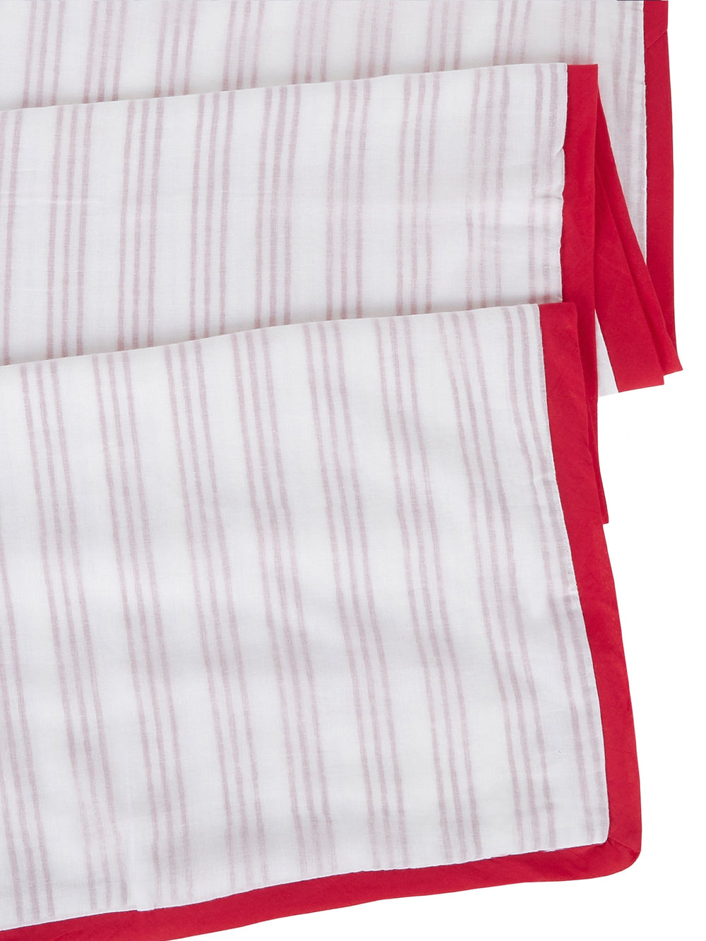 Cotton Dohar Baby Blanket - Cairo Pink Striped