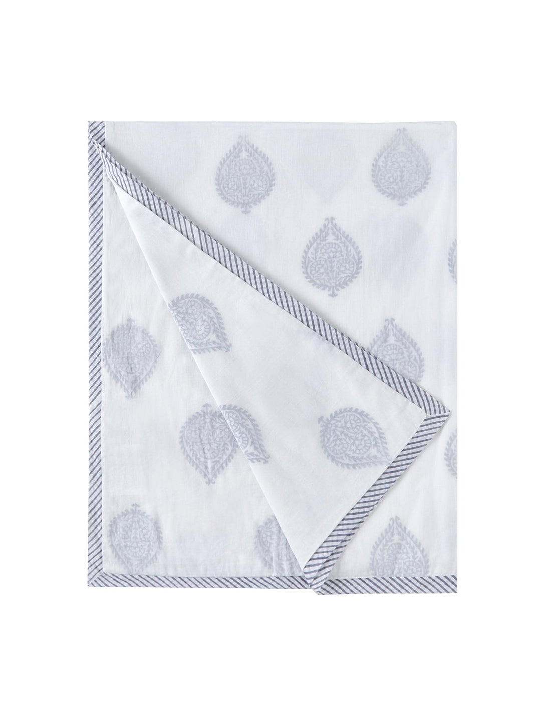 Cotton Dohar Baby Blanket - Blue Fort Print