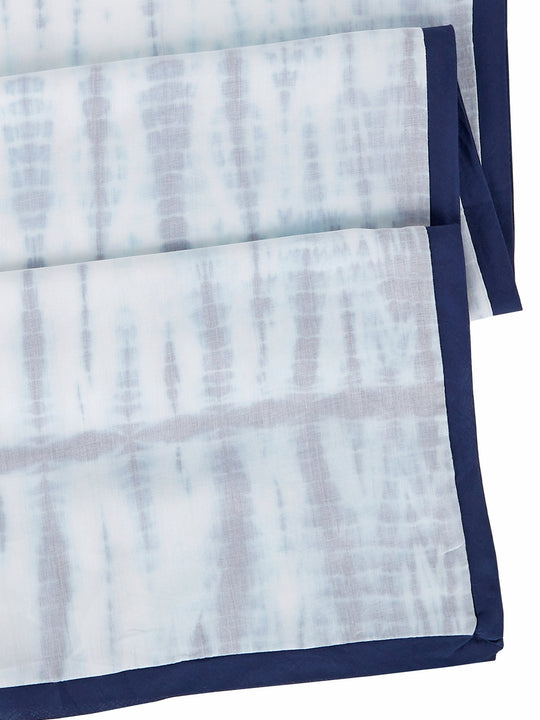 Cotton Dohar Baby Blanket - Kyoto Blue