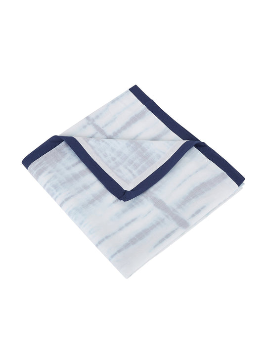 Cotton Dohar Baby Blanket - Kyoto Blue