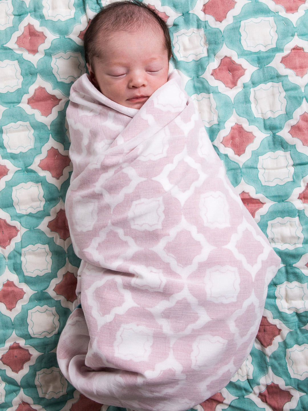 Cotton Dohar Baby Blanket - Miami Print