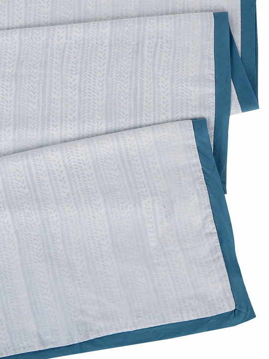 Cotton Dohar Baby Blanket - Provence Blue Print