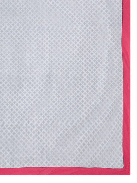 Cotton Dohar Baby Blanket - Seminyak Pink Print