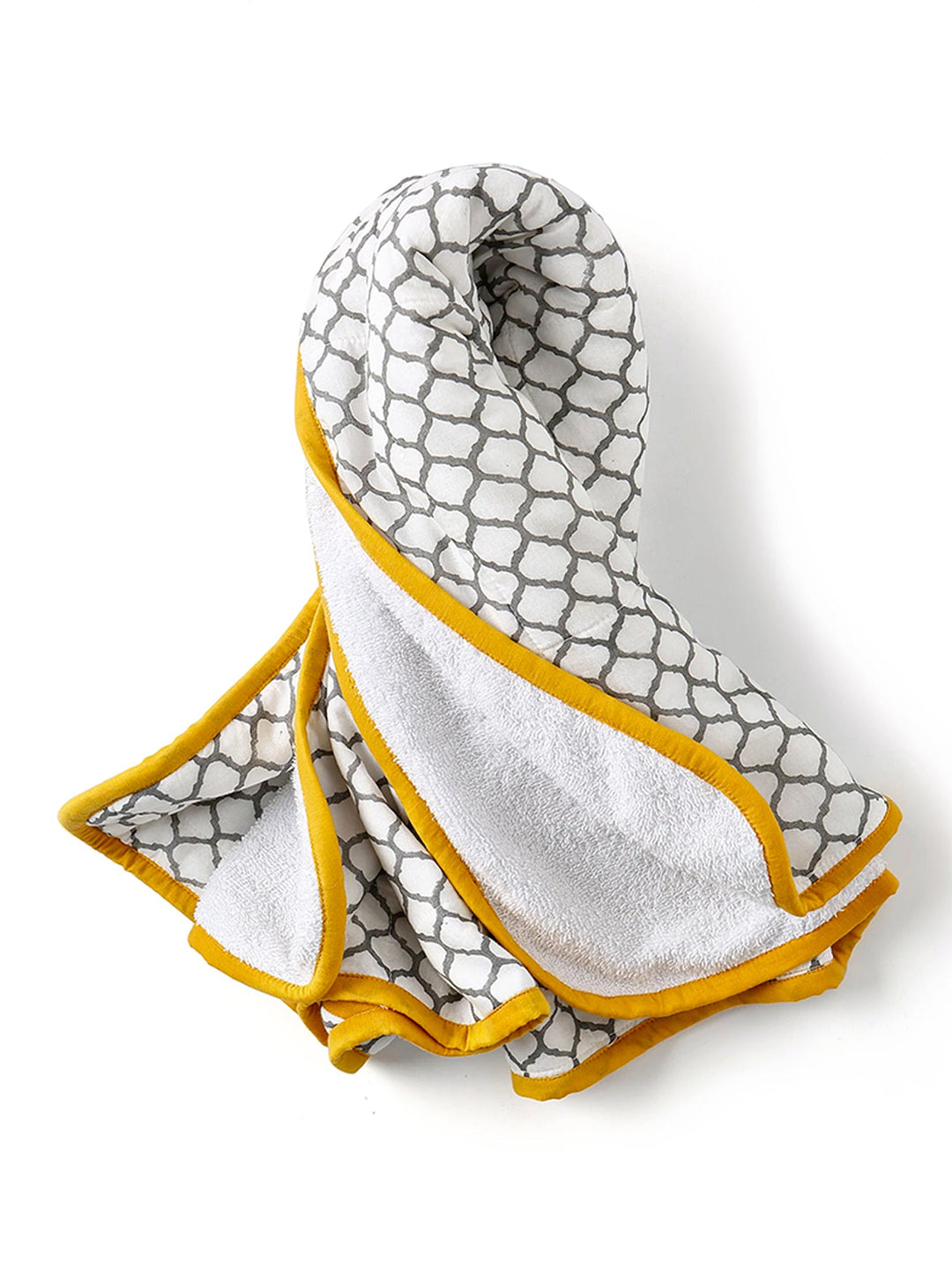 New Baby Gift Set - Mustard and Grey Print