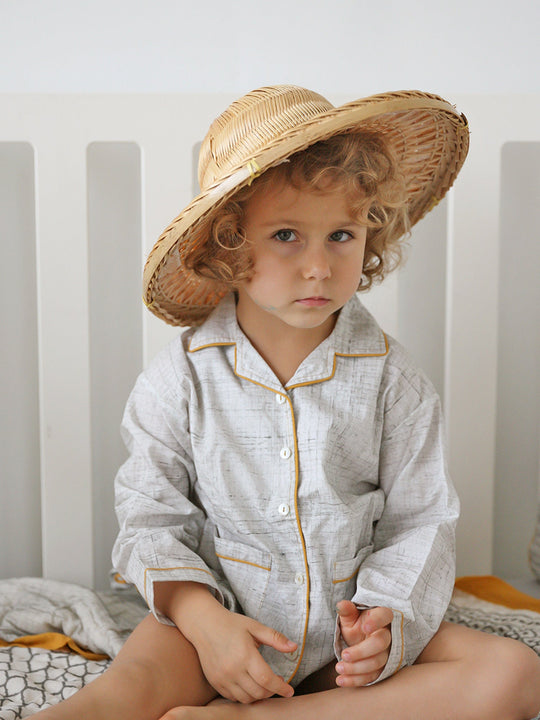Children's Loungewear Pyjama Set - Erawan Grey