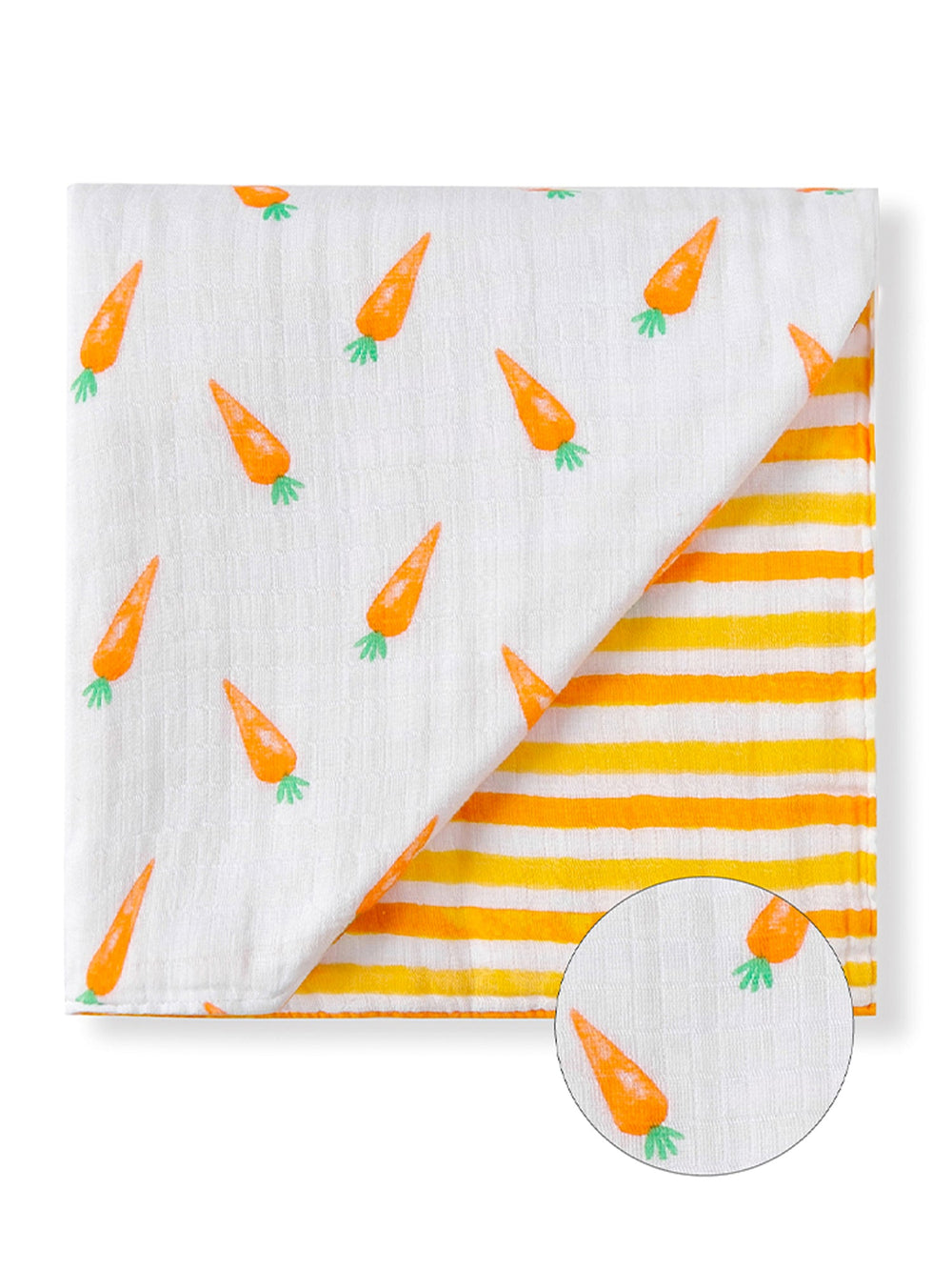 Organic Reversible Snug Blanket - Carrots