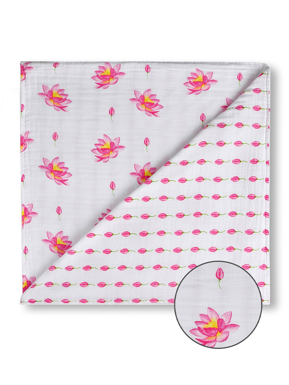 Organic Reversible Snug Blanket - Lotus