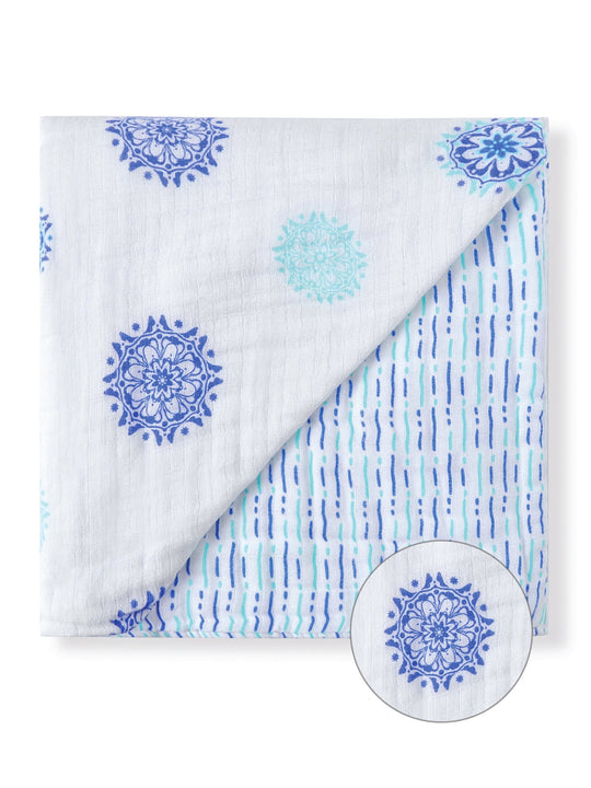 Organic Reversible Snug Blanket - Mandala