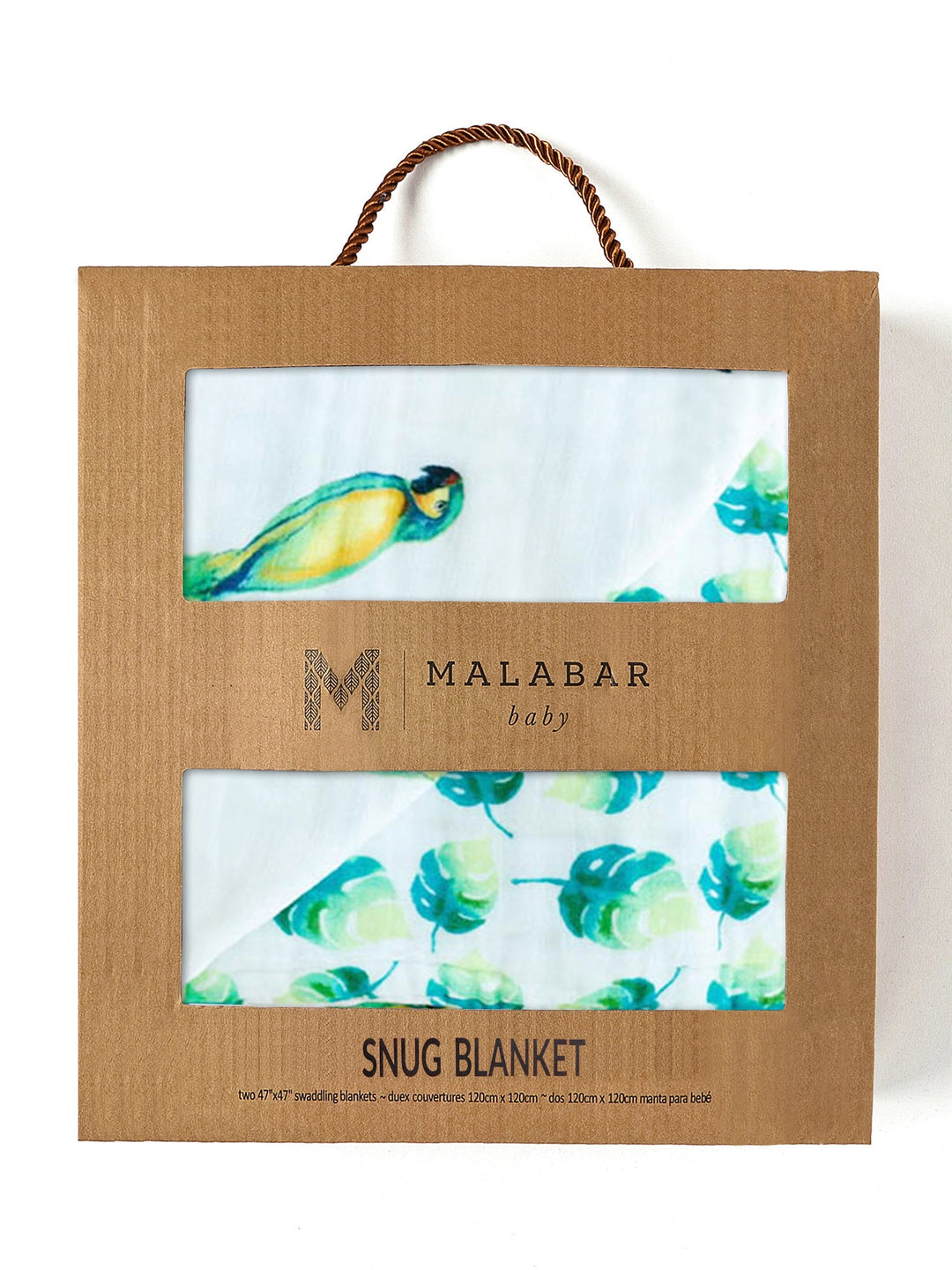 Organic Reversible Snug Blanket - Parrots