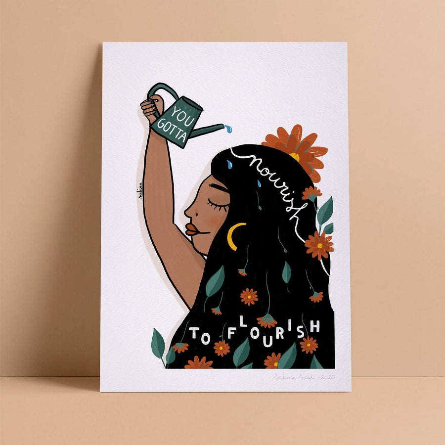 Sakina Print | Nourish to Flourish - Moo Like a Monkey