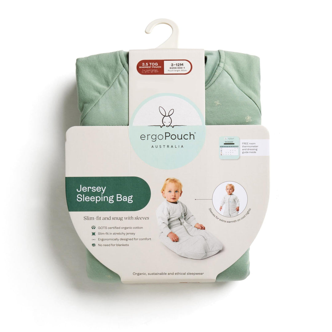 ergoPouch - Organic Winter Jersey Sleeping Bag - Daisy 3.5 TOG