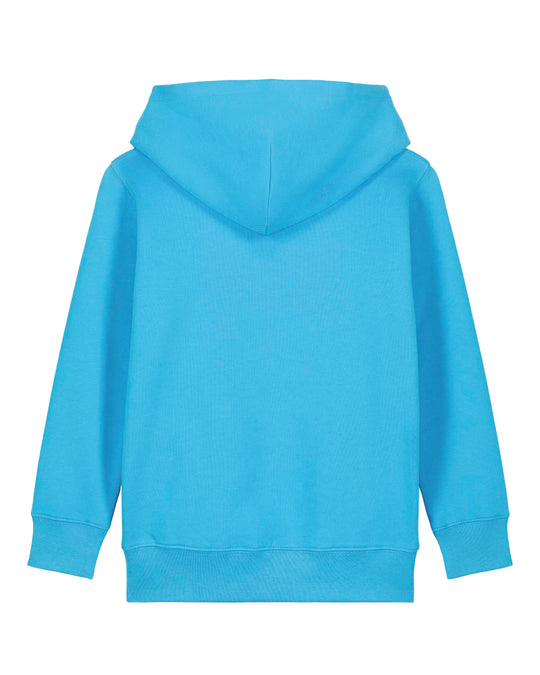 Organic Kids' Hoodie | Chip the Seagull 2.0 - Aqua Blue
