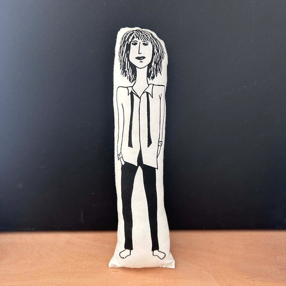 Patti Smith Screen Printed Cushion Doll