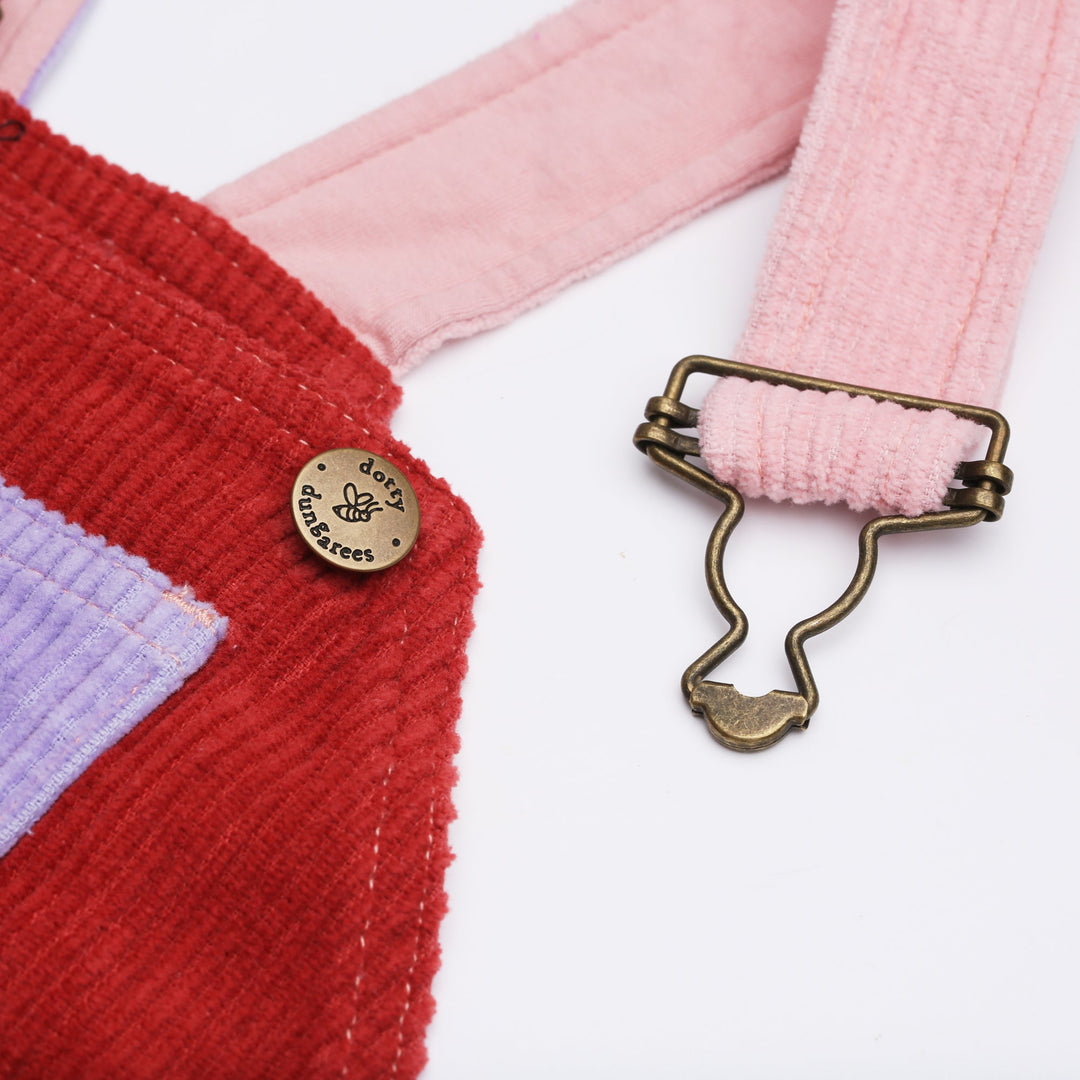 Dotty Dungarees | Chunky Cord Dungarees - Rosebed Pathwork