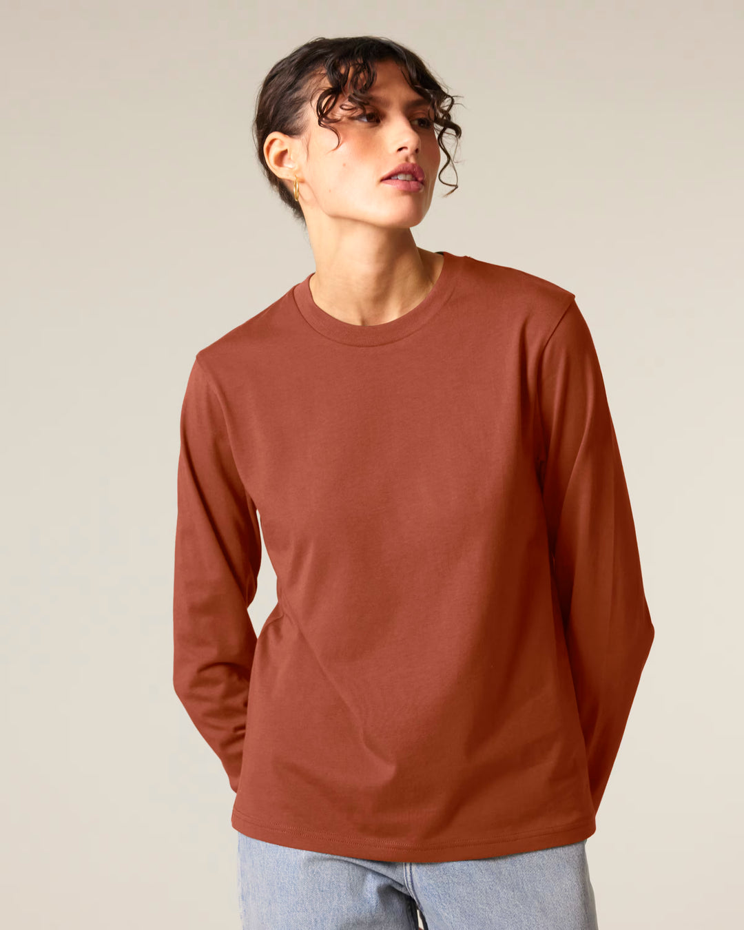 Organic Long Sleeve Adult T-Shirt - Mum Bod