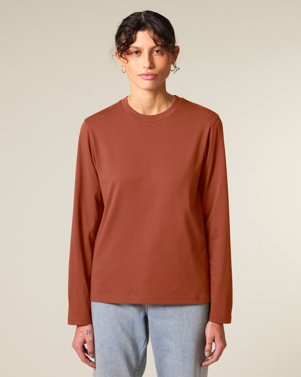 Organic Long Sleeve Adult T-Shirt - Mum Bod