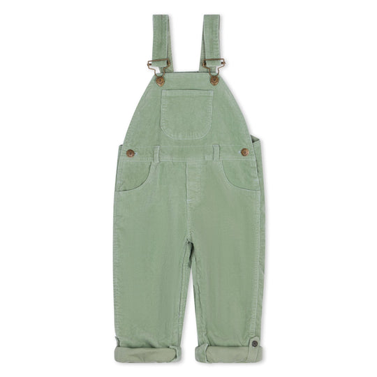 Dotty Dungarees | Corduroy Dungarees - Sage