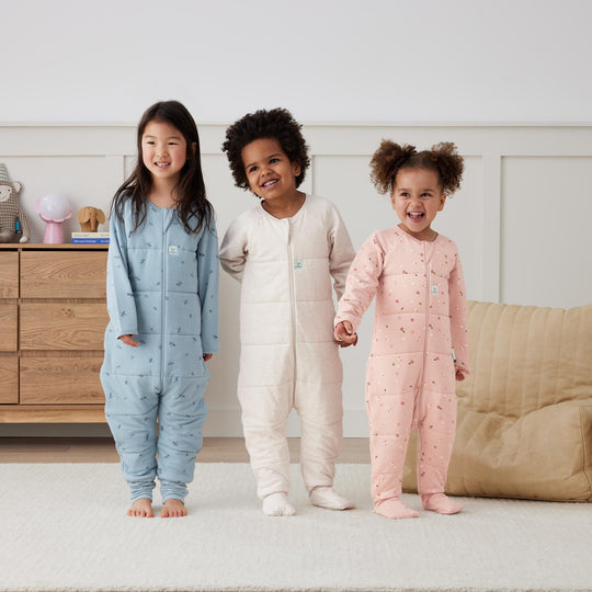 ErgoPouch - Organic Winter Long Sleeved Sleep Onesie - Dragonflies - 2.5 TOG