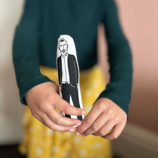 Alex Horne Screen Printed Cushion Doll