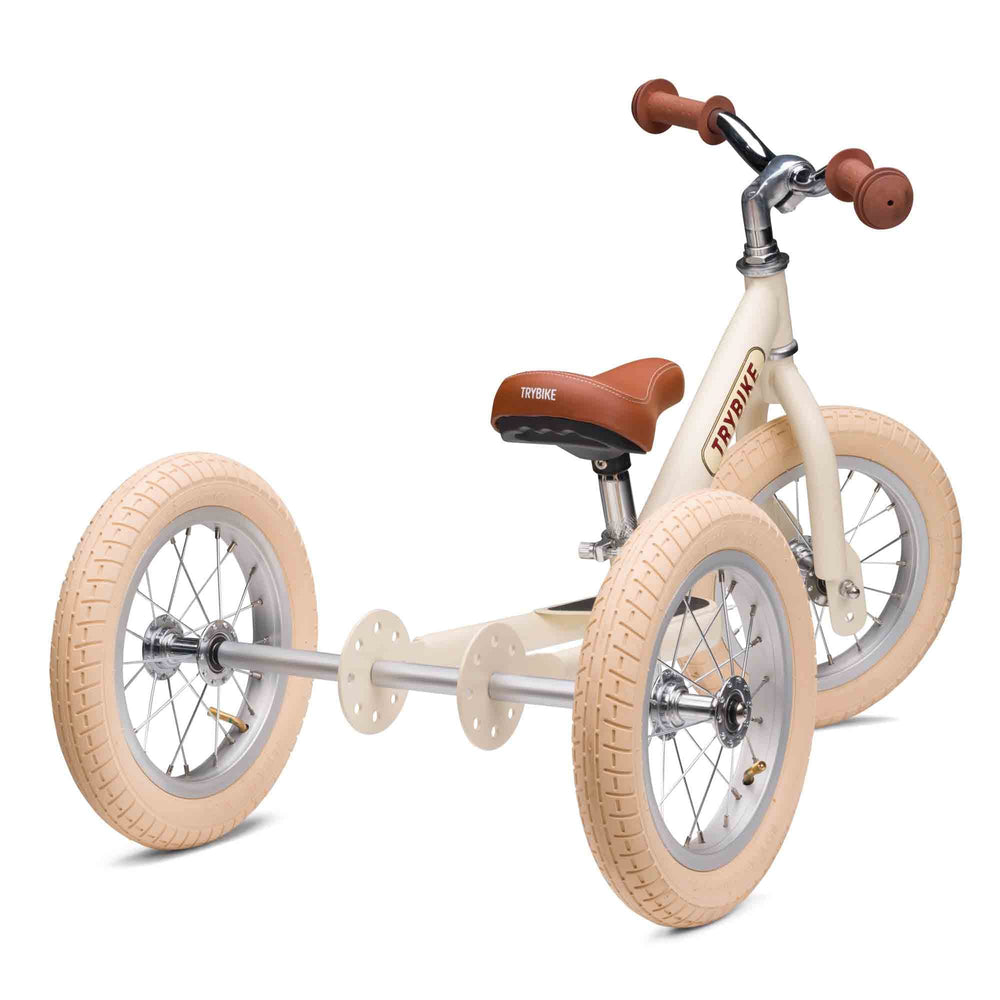 Trybike Steel Balance Trike | Matte - Vintage Cream