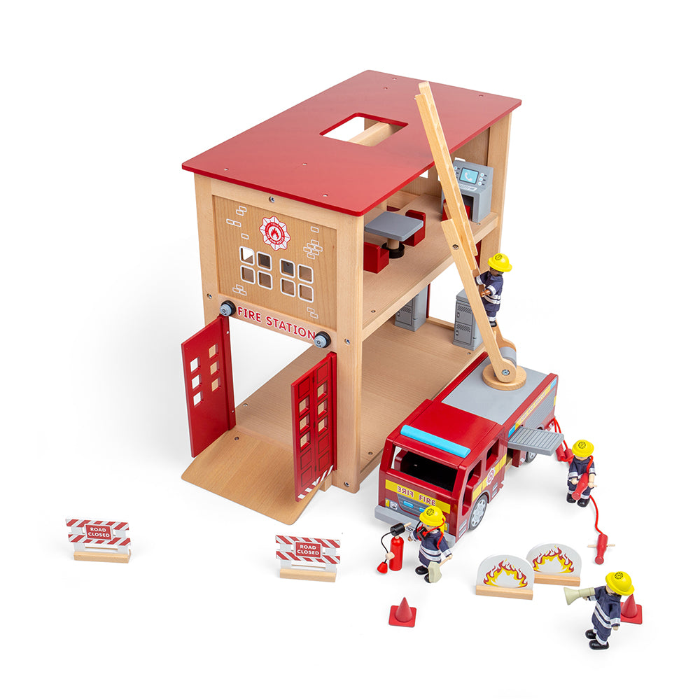 Tidlo Fire Station Toy Bundle