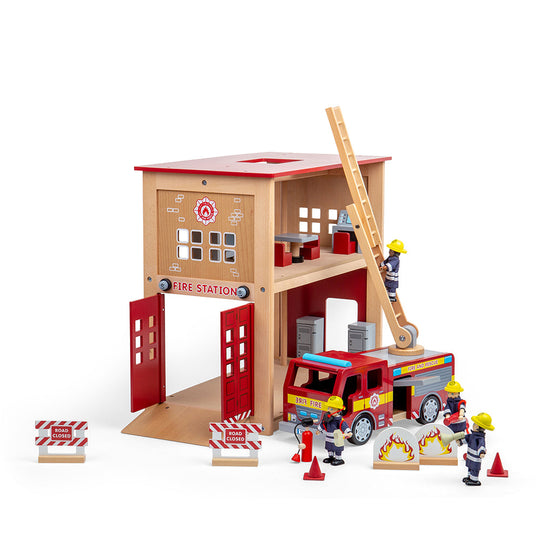 Tidlo Fire Station Toy Bundle