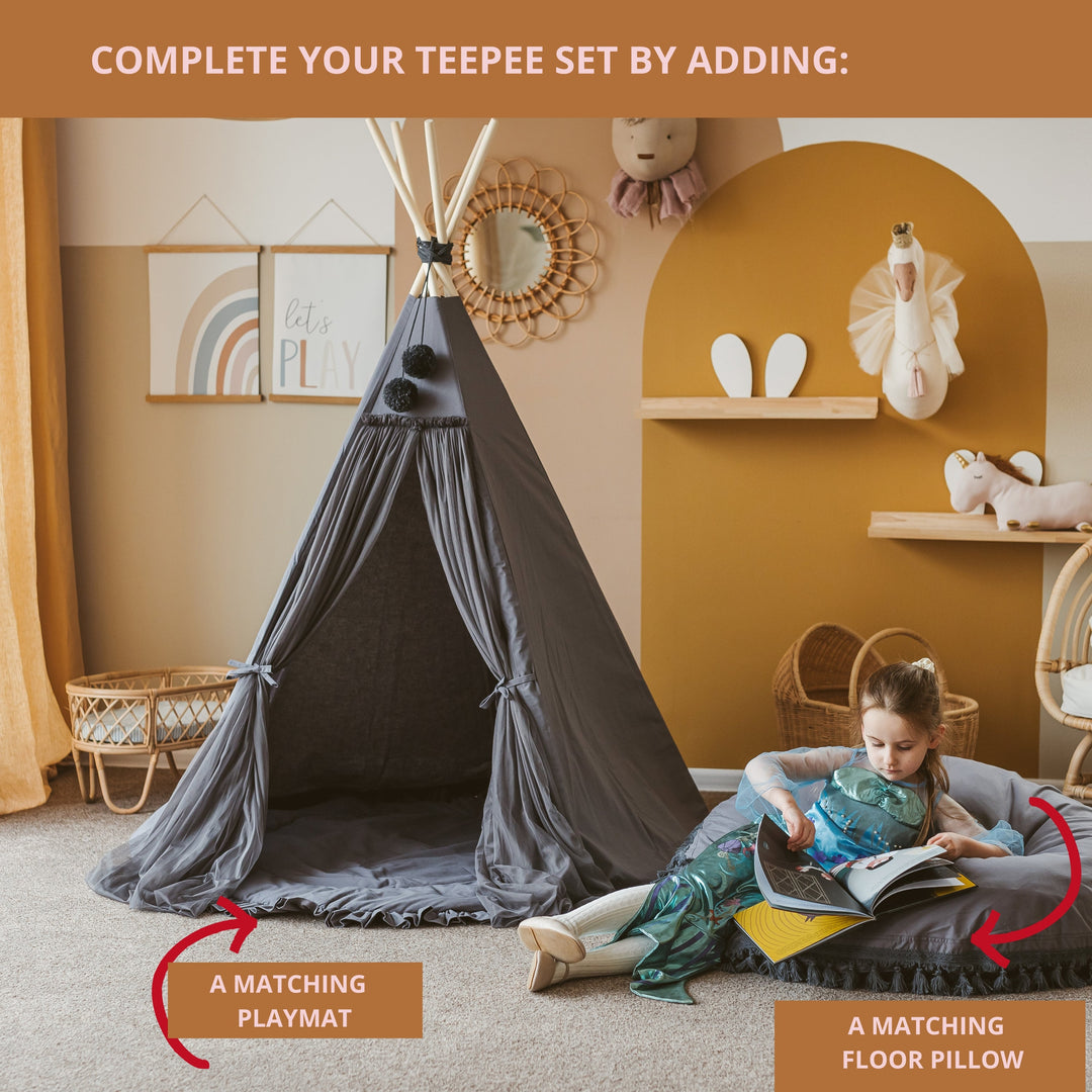 MINICAMP Fairy Kids Play Tent in Grey