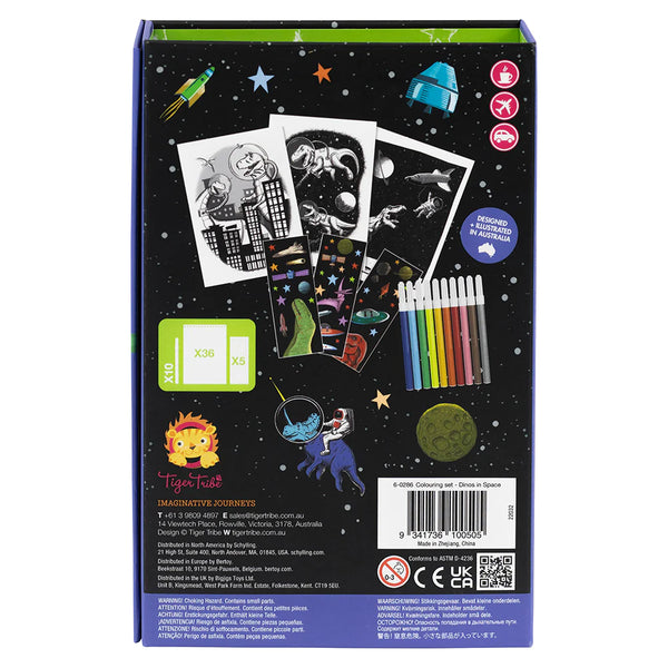 Colouring Set | Dinos in Space