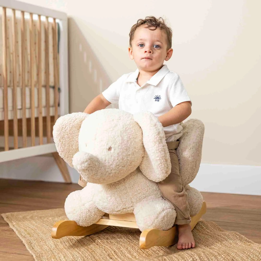 Nattou Teddy Rocker | Elephant - Ecru
