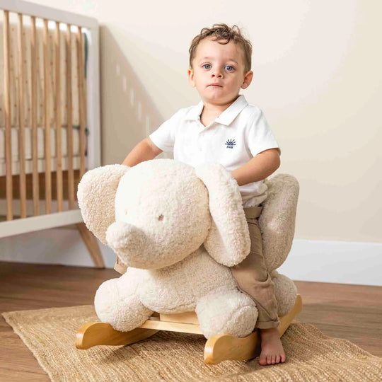 Nattou Teddy Rocker | Elephant - Ecru