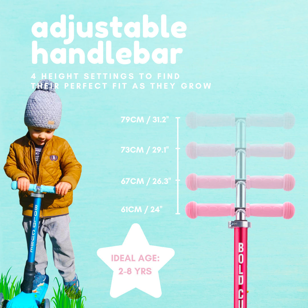 Teeny Fold 3 Wheel Scooter - Ocean