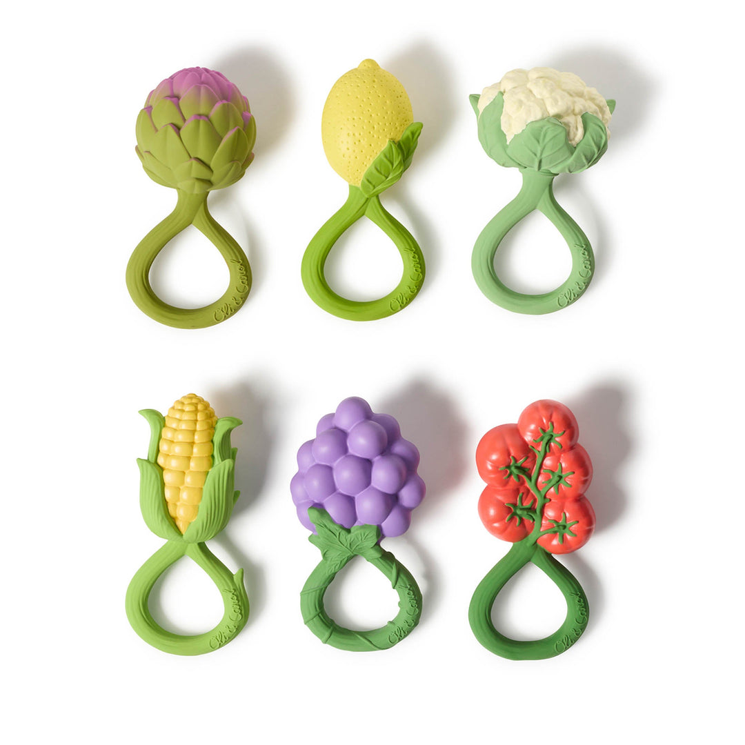 Oli & Carol Tomato Baby Rattle & Teether