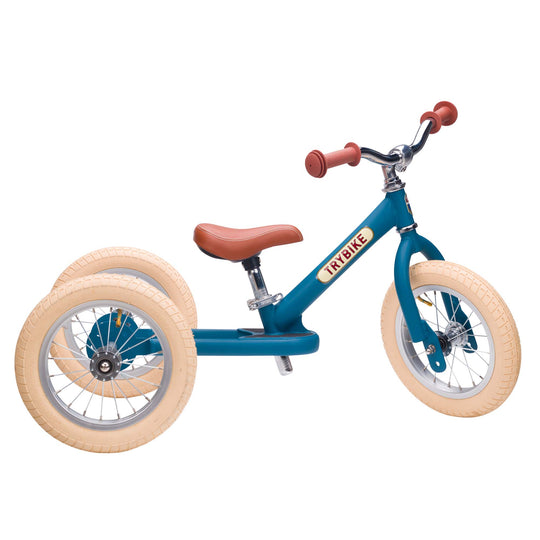 Trybike Steel Balance Trike | Matte - Vintage Blue