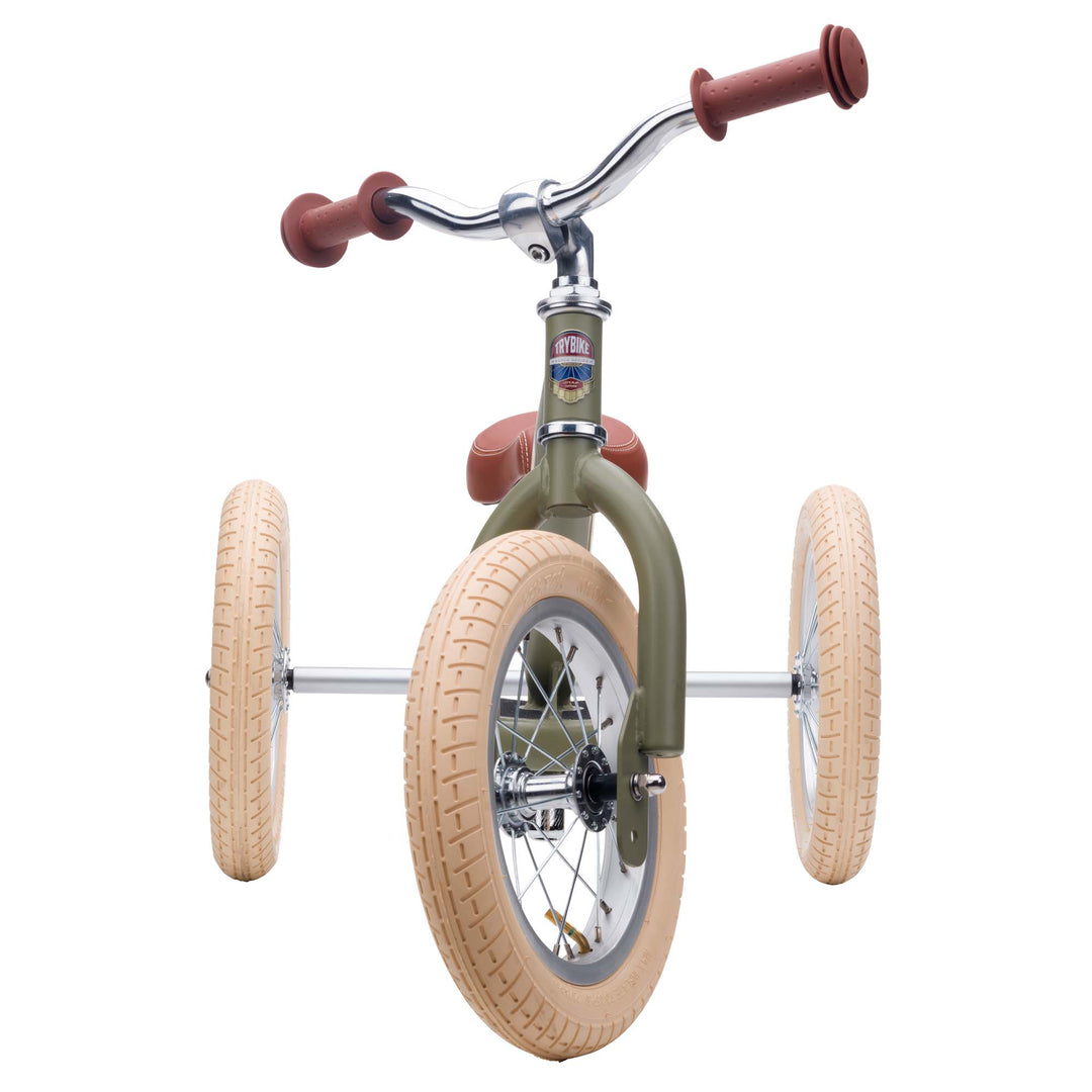 Trybike Steel Balance Trike | Matte - Vintage Green