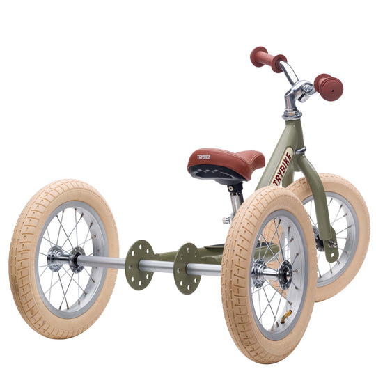 Trybike Steel Balance Trike | Matte - Vintage Green