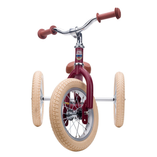 Trybike Steel Balance Trike | Matte - Vintage Red