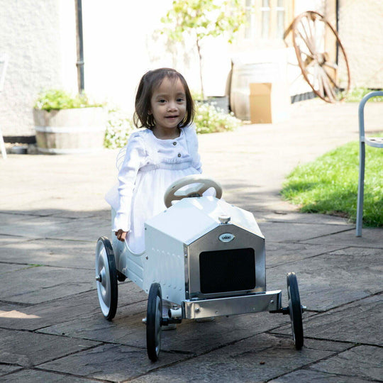 Vilac Large Pedal Car - White