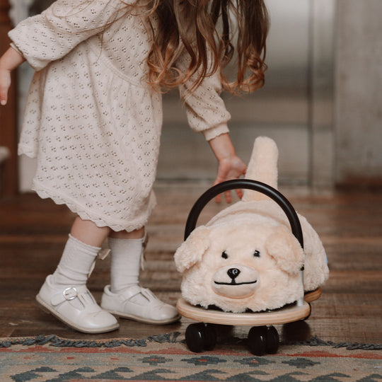 Plush Wheely Bug Ride-On - Dog | Small 1-3 years
