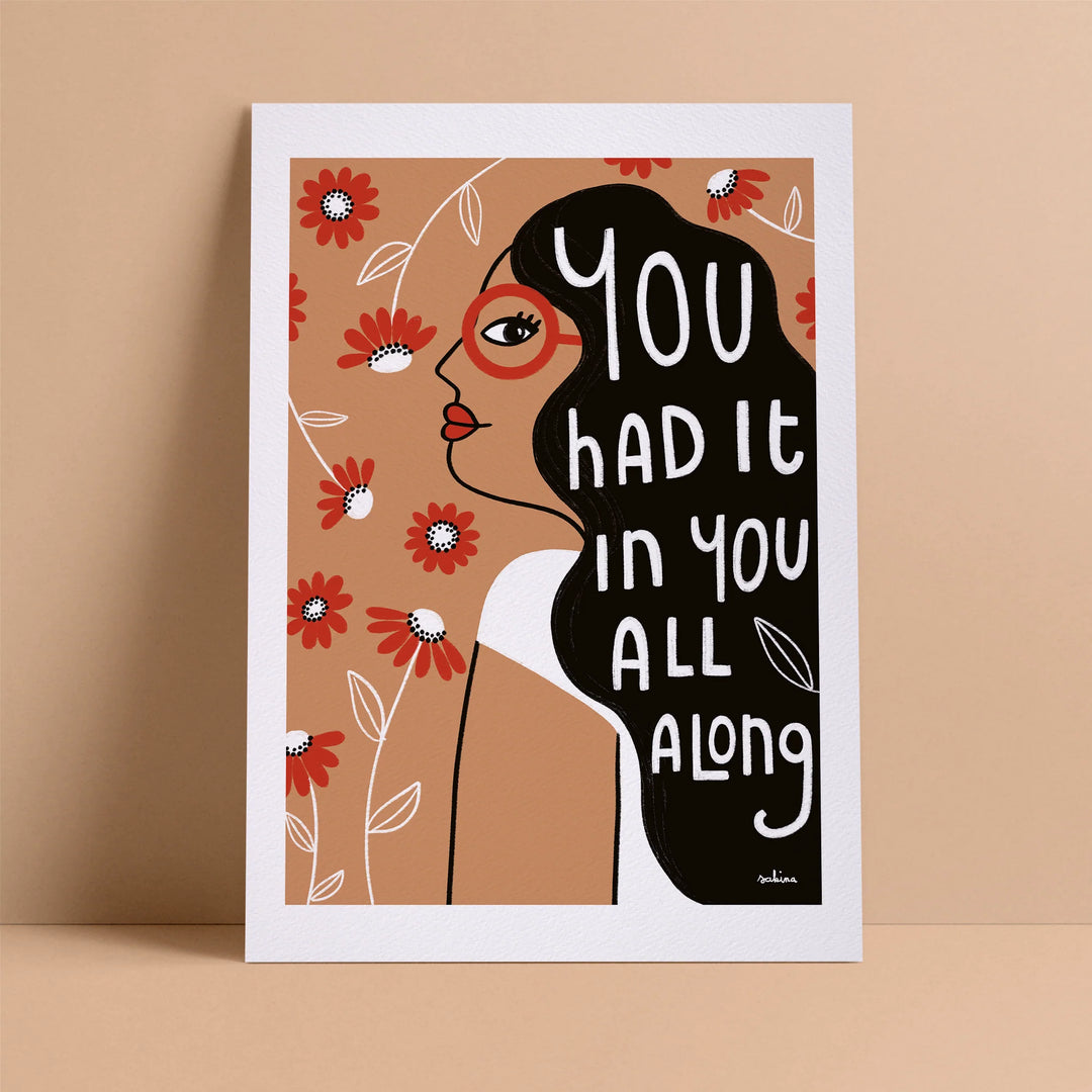 Sakina Art Print | You Had It In You All Along
