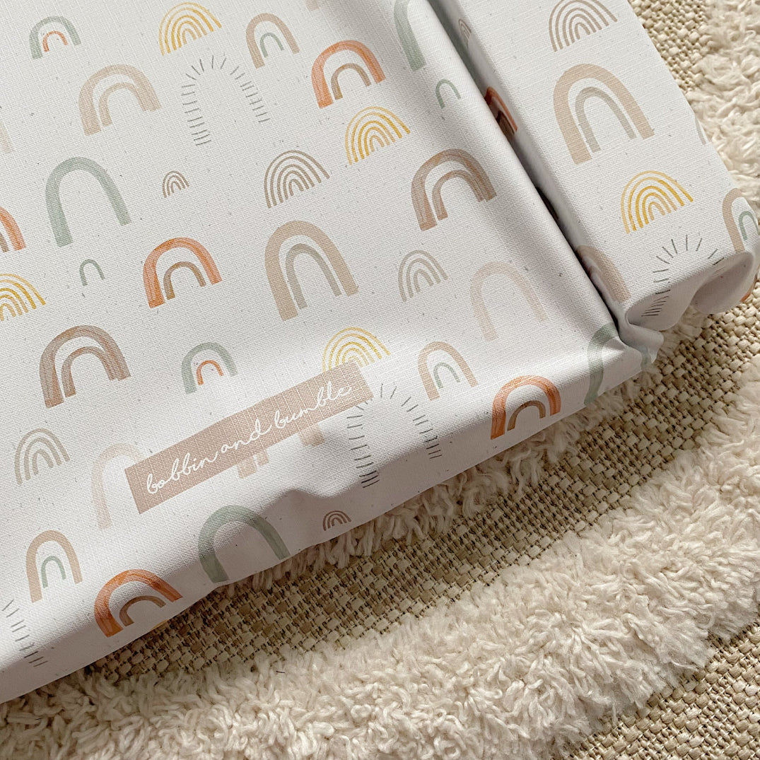 Changing Mat - Abstract Rainbow Print