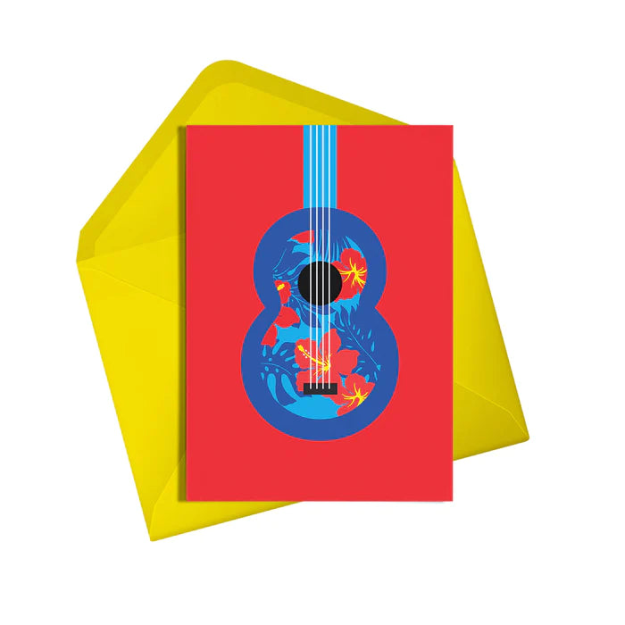 Greetings Card | Alphablots - 8 Eight Strings