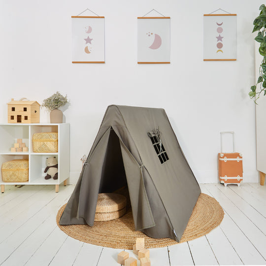 100% Cotton Canvas Ultra Anti-UV Play Tent | Lillie - Army Green