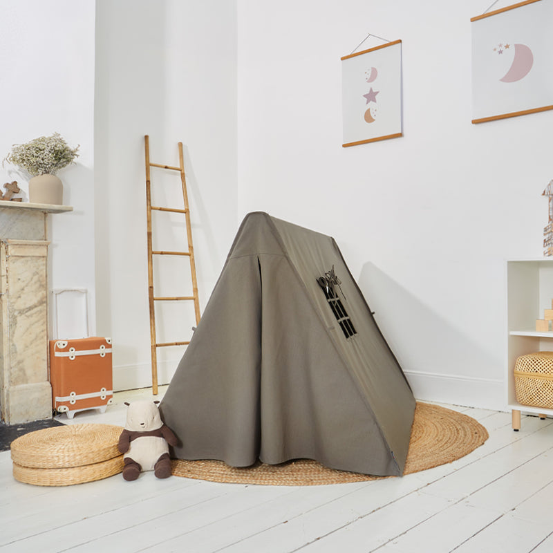 100% Cotton Canvas Ultra Anti-UV Play Tent | Lillie - Army Green