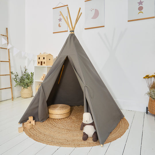 100% Cotton Canvas Ultra Anti-UV Play Teepee | Hettie - Army Green