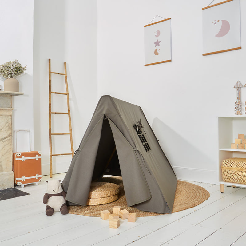 100% Cotton Canvas Ultra Anti-UV Play Tent | Lillie - Army Green