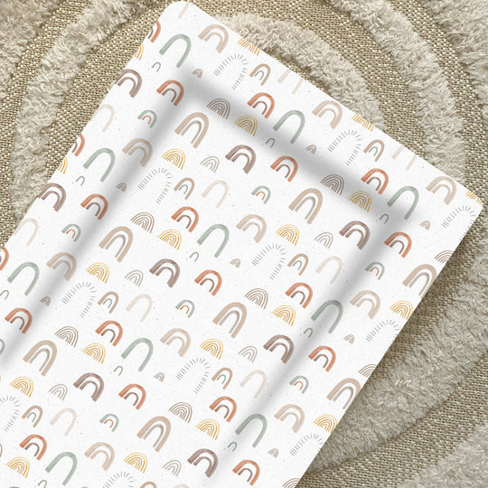 Changing Mat - Abstract Rainbow Print