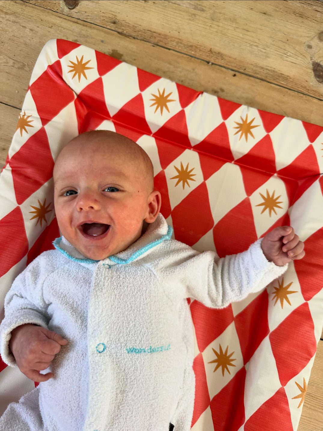 Changing Mat - Red Harlequin