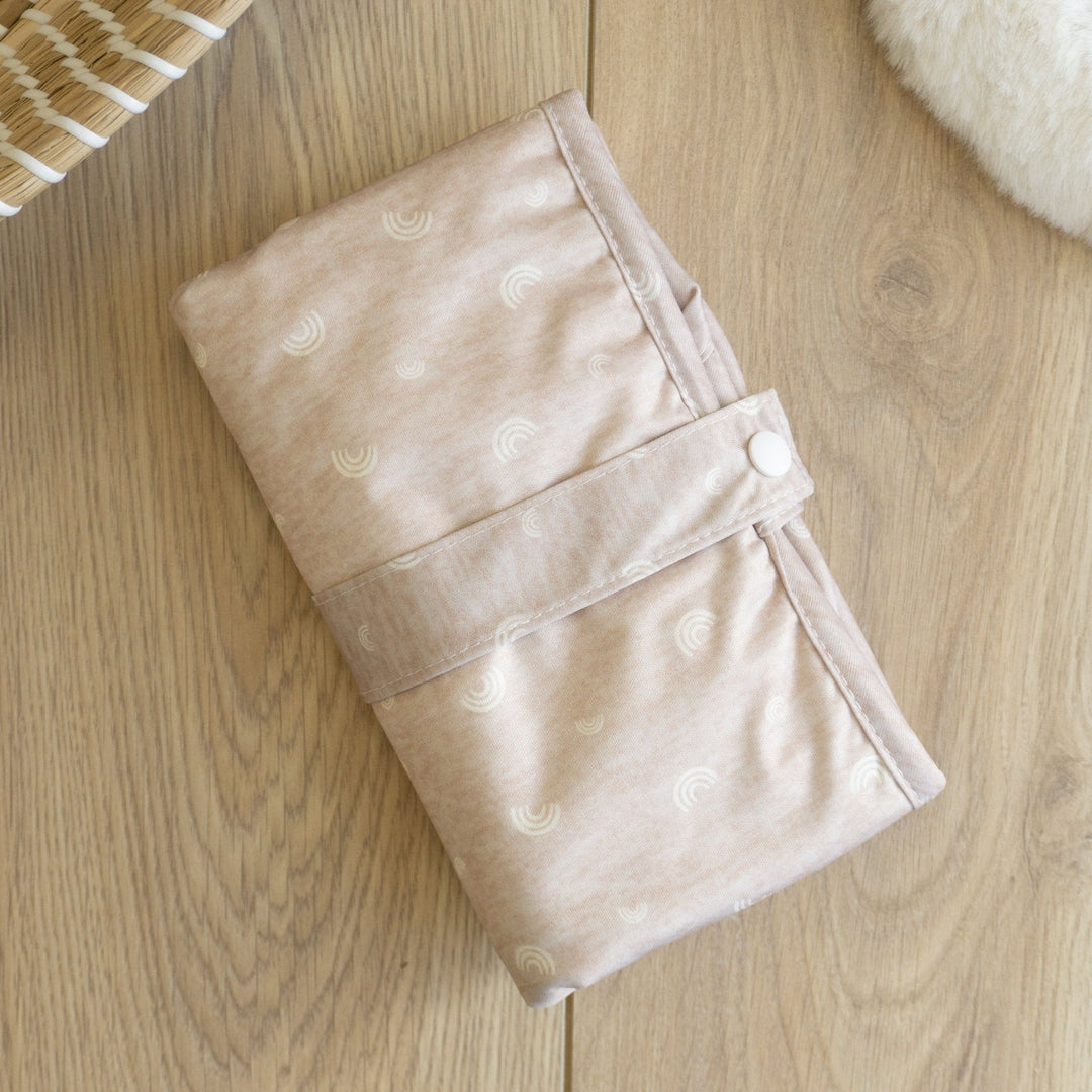 Baby Travel Changing Mat - Rainbow Oatmeal